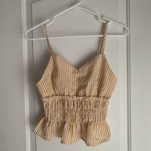 Cropped tank top blouse